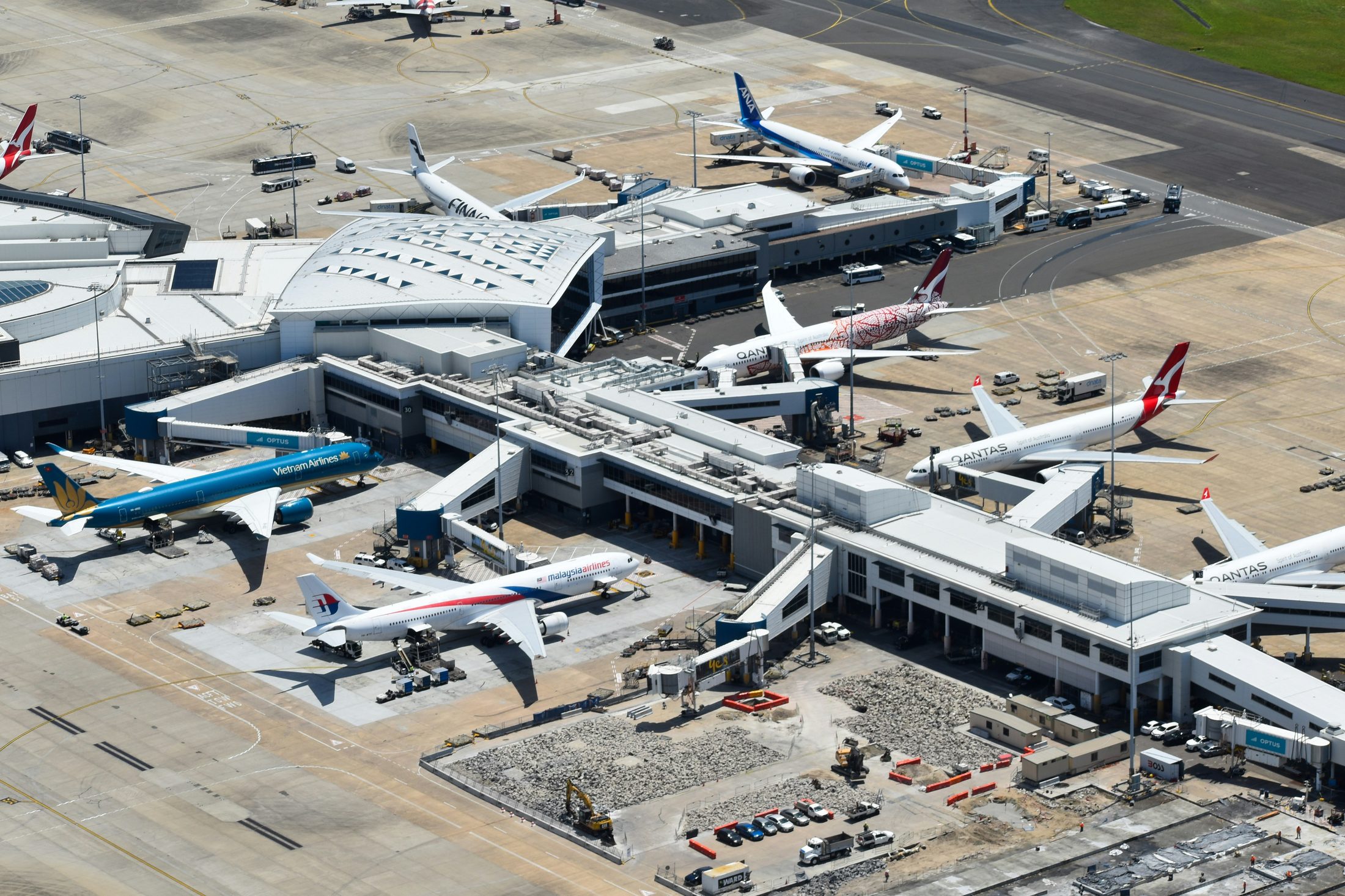 Sydney Airport aerial view