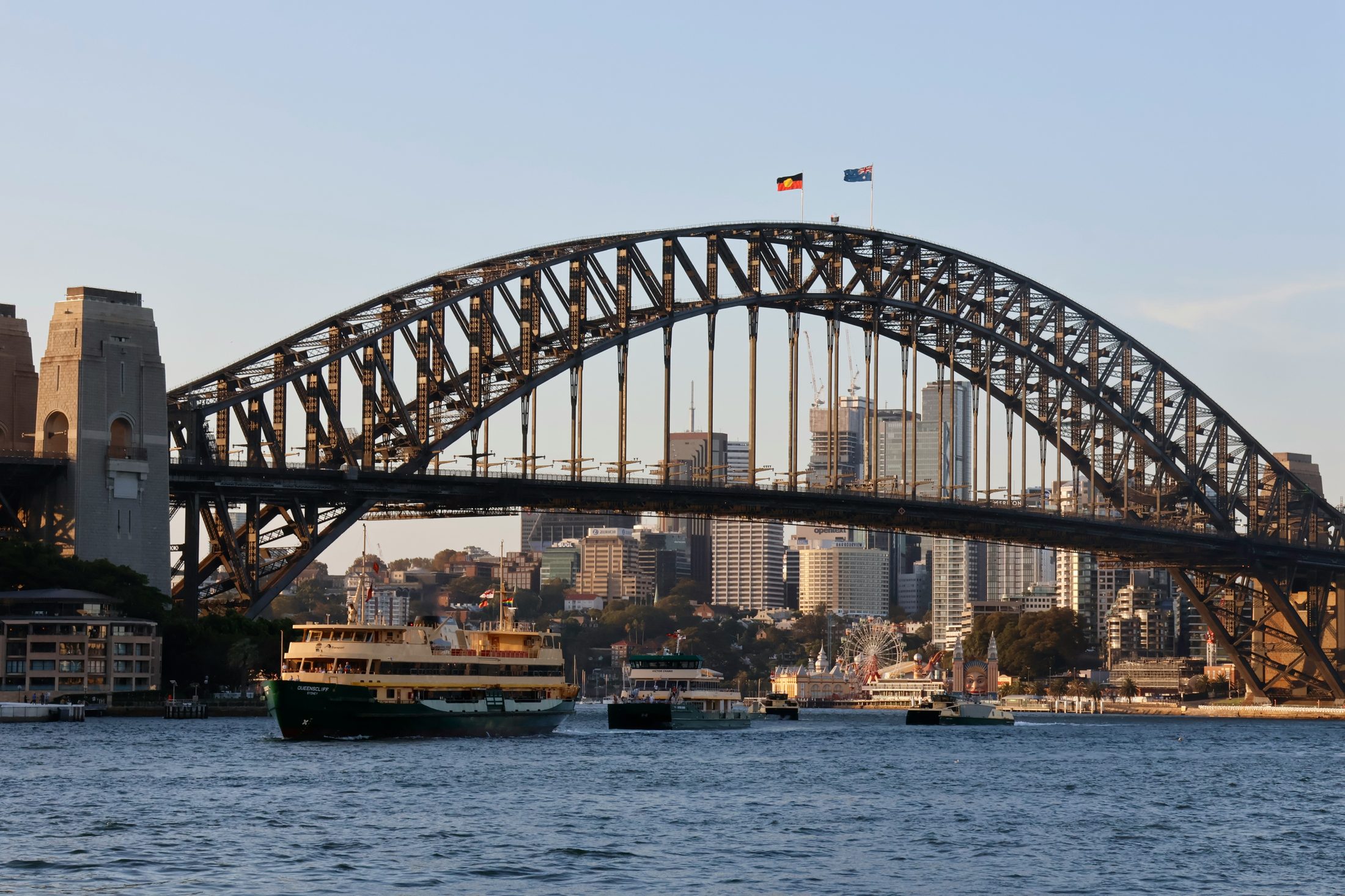Sydney Harbour Bridge with ferry