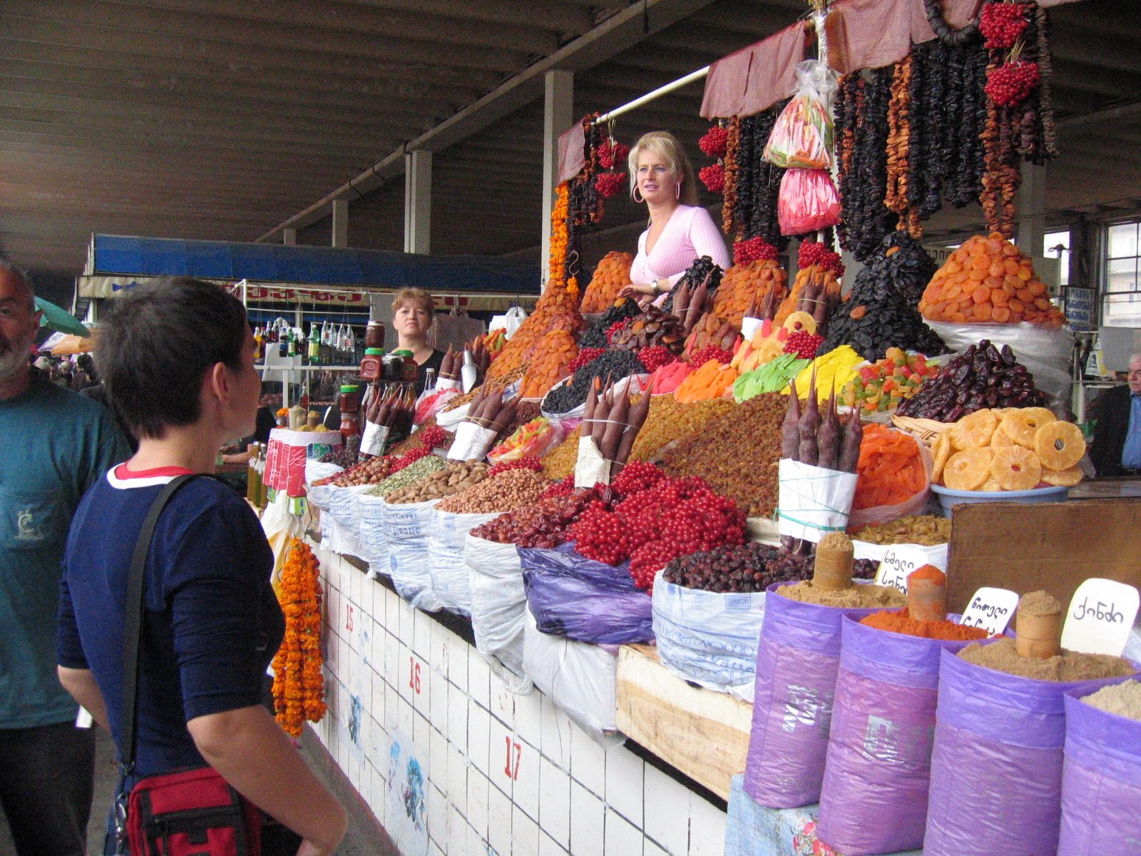 Food hall scene in Tbilisi