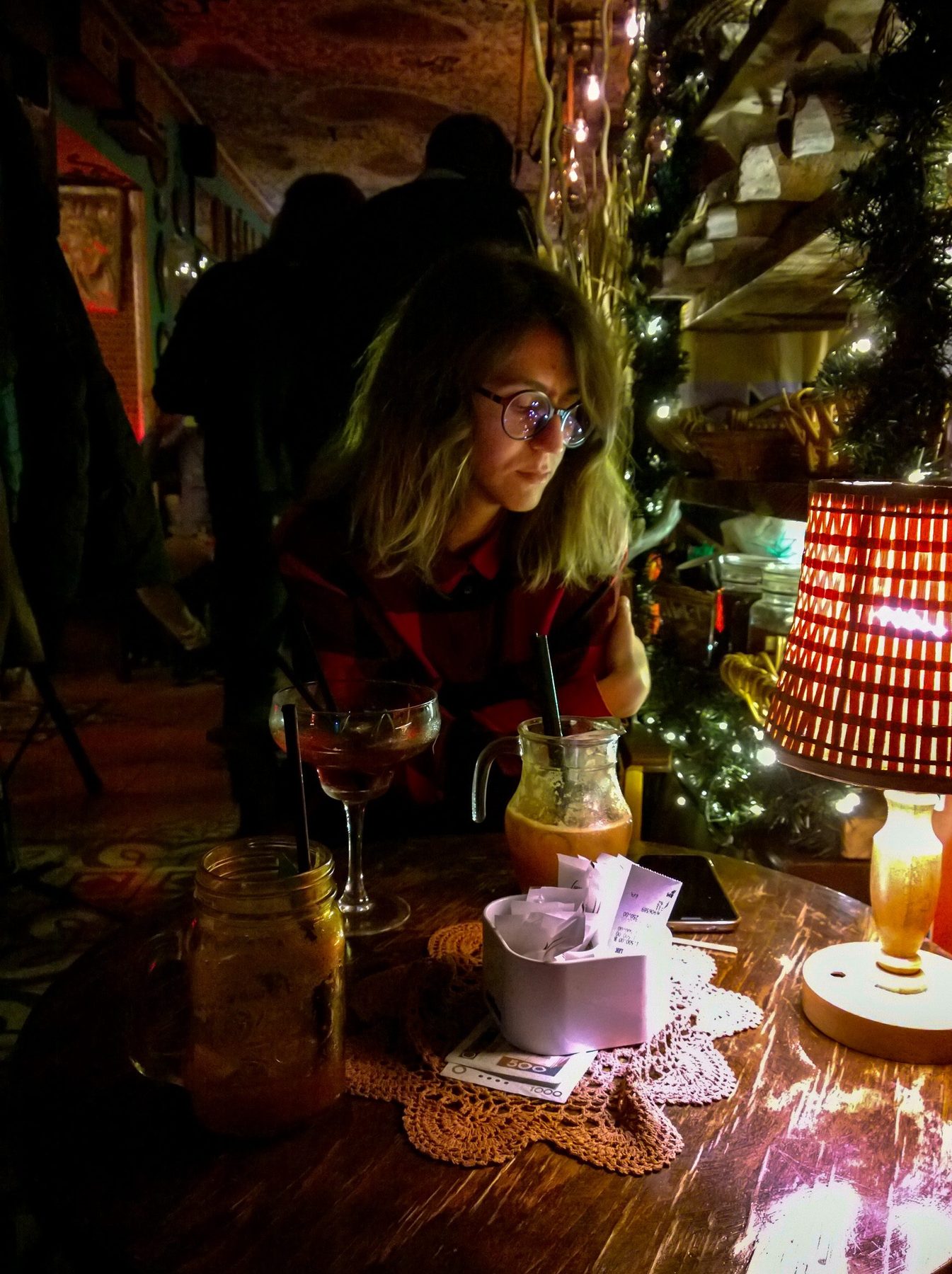 Restaurant scene in Tirana