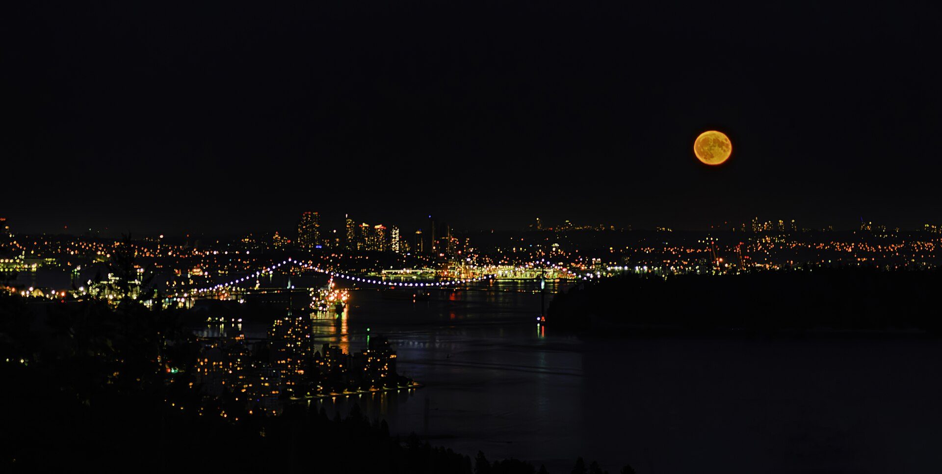 Evening scene in Vancouver