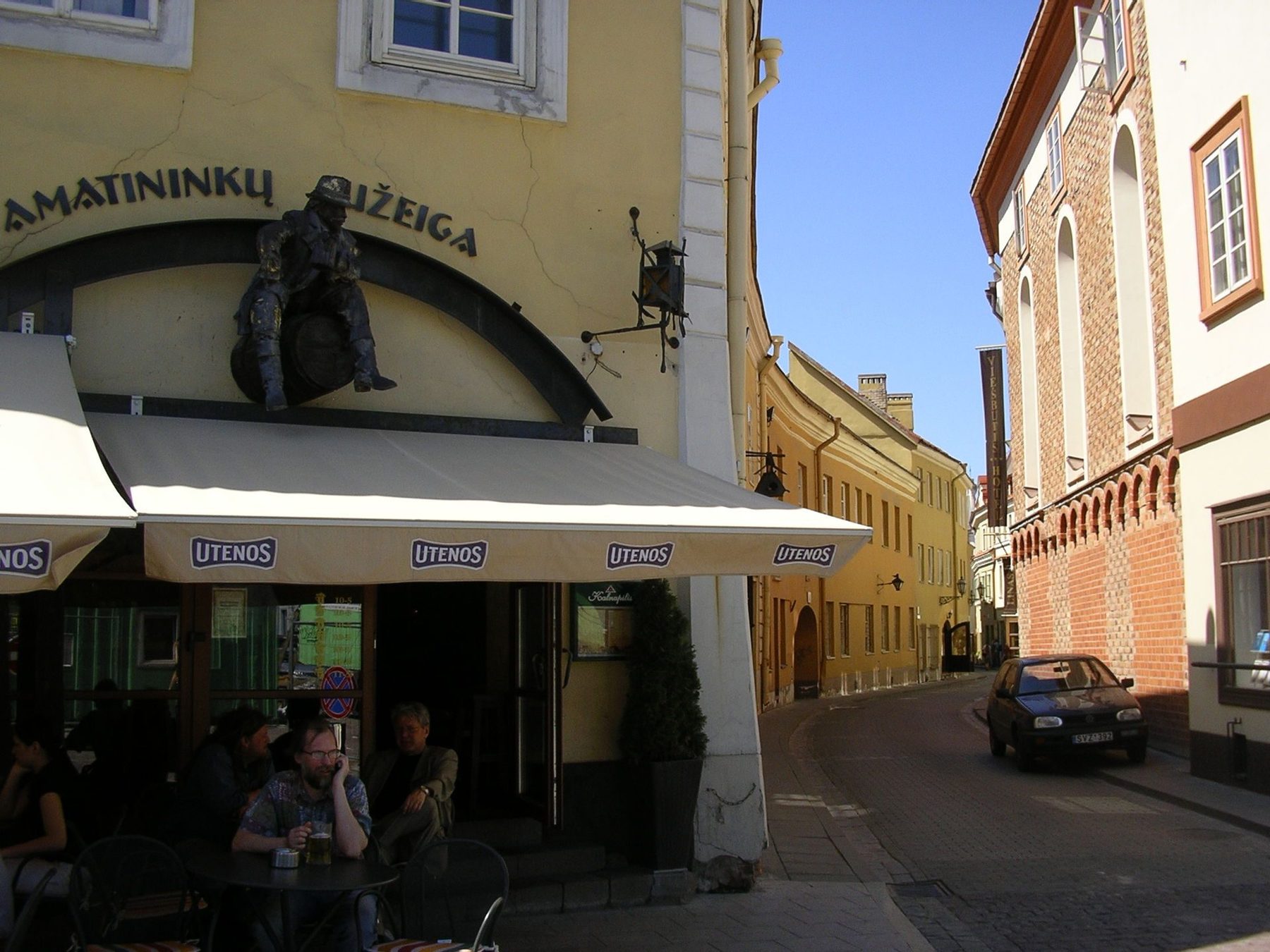 Restaurant scene in Vilnius