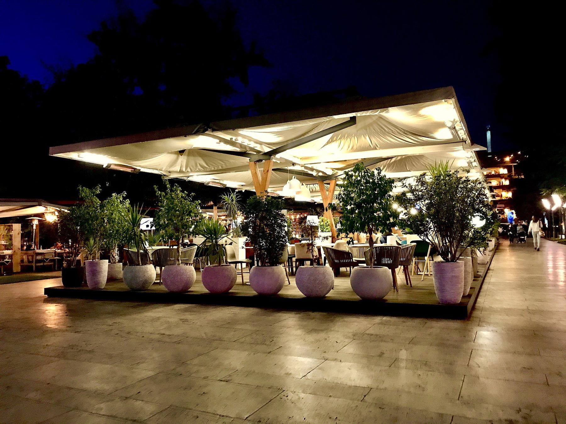 Restaurant or cafe street in Yerevan